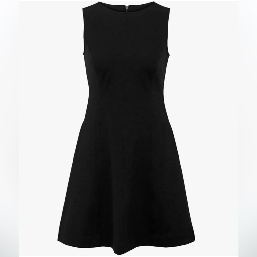 SPANX Women's Black Fit & Flare The Perfect Black Sleeveless Dress.